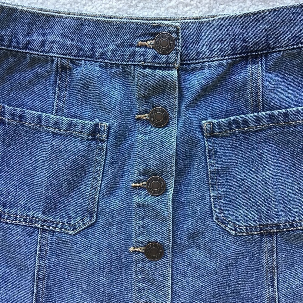 FOREVER 21 DENIM MINI SKIRT SIZE 28 - Picture 3 of 5